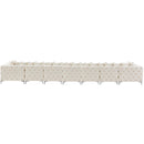 Meridian Tremblay Cream Velvet Modular Sectional IMAGE 12