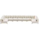  Manufacturer Color_Cream -- Tremblay 198" Cream Velvet Upholstered 9 pc Modular Sectional IMAGE 14
