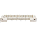 Meridian Tremblay Cream Velvet Modular Sectional IMAGE 14
