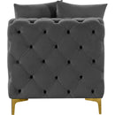  Manufacturer Color_Grey -- Tremblay Grey Velvet Upholstered Modular Armless Chair IMAGE 11