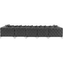  Manufacturer Color_Grey -- Tremblay 169" Grey Velvet Upholstered 6 pc Modular Sectional IMAGE 10