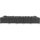  Manufacturer Color_Grey -- Tremblay 169" Grey Velvet Upholstered 7 pc Modular Sectional IMAGE 10