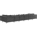  Manufacturer Color_Grey -- Tremblay 169" Grey Velvet Upholstered 8 pc Modular Sectional IMAGE 8