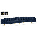  Manufacturer Color_Navy -- Tremblay 198" Navy Velvet Upholstered 7 pc Modular Sectional IMAGE 17