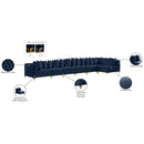 Manufacturer Color_Navy -- Tremblay 198" Navy Velvet Upholstered 7 pc Modular Sectional IMAGE 18