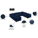 Manufacturer Color_Navy -- Tremblay 139" Navy Velvet Upholstered 8 pc Modular Sectional IMAGE 14