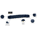  Manufacturer Color_Navy -- Tremblay 228" Navy Velvet Upholstered 8 pc Modular Sectional IMAGE 18