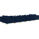 Manufacturer Color_Navy -- Tremblay 169" Navy Velvet Upholstered 8 pc Modular Sectional IMAGE 7
