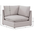  Manufacturer Color_Beige -- Meridian Mackenzie Stationary Fabric Chair IMAGE 7