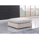  Manufacturer Color_Beige -- Meridian Mackenzie Fabric Ottoman IMAGE 2