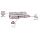  Manufacturer Color_Beige -- Meridian Mackenzie Stationary Fabric Sofa IMAGE 8