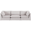  Manufacturer Color_Beige -- Meridian Mackenzie Stationary Fabric Sofa IMAGE 4