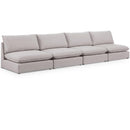  Manufacturer Color_Beige -- Meridian Mackenzie Stationary Fabric Sofa IMAGE 1