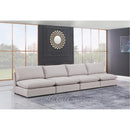  Manufacturer Color_Beige -- Meridian Mackenzie Stationary Fabric Sofa IMAGE 2