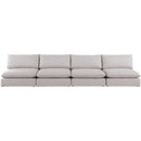  Manufacturer Color_Beige -- Meridian Mackenzie Stationary Fabric Sofa IMAGE 4