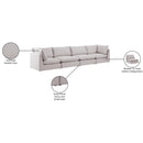  Manufacturer Color_Beige -- Meridian Mackenzie Stationary Fabric Sofa IMAGE 10