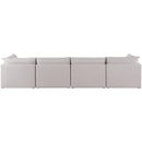  Manufacturer Color_Beige -- Meridian Mackenzie Stationary Fabric Sofa IMAGE 3