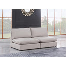  Manufacturer Color_Beige -- Meridian Mackenzie Stationary Fabric Sofa IMAGE 2