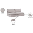  Manufacturer Color_Beige -- Meridian Mackenzie Stationary Fabric Sofa IMAGE 8