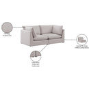  Manufacturer Color_Beige -- Meridian Mackenzie Stationary Fabric Sofa IMAGE 10