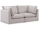  Manufacturer Color_Beige -- Meridian Mackenzie Stationary Fabric Sofa IMAGE 1