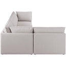  Manufacturer Color_Beige -- Meridian Mackenzie Fabric 4 pc Sectional IMAGE 10