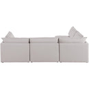  Manufacturer Color_Beige -- Meridian Mackenzie Fabric 4 pc Sectional IMAGE 6