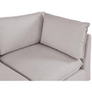  Manufacturer Color_Beige -- Meridian Mackenzie Fabric 4 pc Sectional IMAGE 12