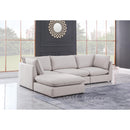  Manufacturer Color_Beige -- Meridian Mackenzie Fabric 4 pc Sectional IMAGE 3