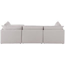  Manufacturer Color_Beige -- Meridian Mackenzie Fabric 4 pc Sectional IMAGE 5