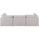  Manufacturer Color_Beige -- Meridian Mackenzie Fabric 4 pc Sectional IMAGE 6