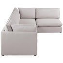  Manufacturer Color_Beige -- Meridian Mackenzie Fabric 4 pc Sectional IMAGE 9