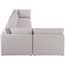  Manufacturer Color_Beige -- Meridian Mackenzie Fabric 5 pc Sectional IMAGE 10
