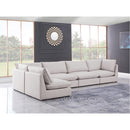  Manufacturer Color_Beige -- Meridian Mackenzie Fabric 5 pc Sectional IMAGE 3
