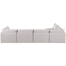  Manufacturer Color_Beige -- Meridian Mackenzie Fabric 5 pc Sectional IMAGE 6