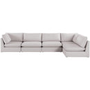  Manufacturer Color_Beige -- Meridian Mackenzie Fabric 5 pc Sectional IMAGE 8