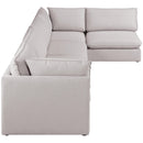  Manufacturer Color_Beige -- Meridian Mackenzie Fabric 5 pc Sectional IMAGE 9