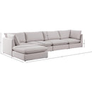  Manufacturer Color_Beige -- Meridian Mackenzie Fabric 5 pc Sectional IMAGE 14