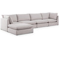  Manufacturer Color_Beige -- Meridian Mackenzie Fabric 5 pc Sectional IMAGE 1