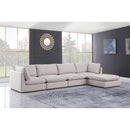  Manufacturer Color_Beige -- Meridian Mackenzie Fabric 5 pc Sectional IMAGE 4