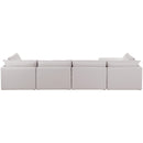  Manufacturer Color_Beige -- Meridian Mackenzie Fabric 5 pc Sectional IMAGE 6
