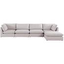 Manufacturer Color_Beige -- Meridian Mackenzie Fabric 5 pc Sectional IMAGE 8