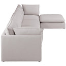  Manufacturer Color_Beige -- Meridian Mackenzie Fabric 5 pc Sectional IMAGE 9
