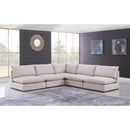  Manufacturer Color_Beige -- Meridian Mackenzie Fabric 5 pc Sectional IMAGE 2
