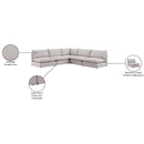  Manufacturer Color_Beige -- Meridian Mackenzie Fabric 5 pc Sectional IMAGE 9