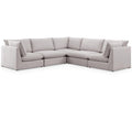  Manufacturer Color_Beige -- Meridian Mackenzie Fabric 5 pc Sectional IMAGE 1