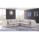  Manufacturer Color_Beige -- Meridian Mackenzie Fabric 5 pc Sectional IMAGE 2