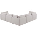  Manufacturer Color_Beige -- Meridian Mackenzie Fabric 5 pc Sectional IMAGE 3