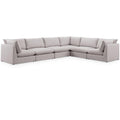  Manufacturer Color_Beige -- Meridian Mackenzie Fabric 6 pc Sectional IMAGE 1