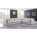  Manufacturer Color_Beige -- Meridian Mackenzie Fabric 6 pc Sectional IMAGE 2